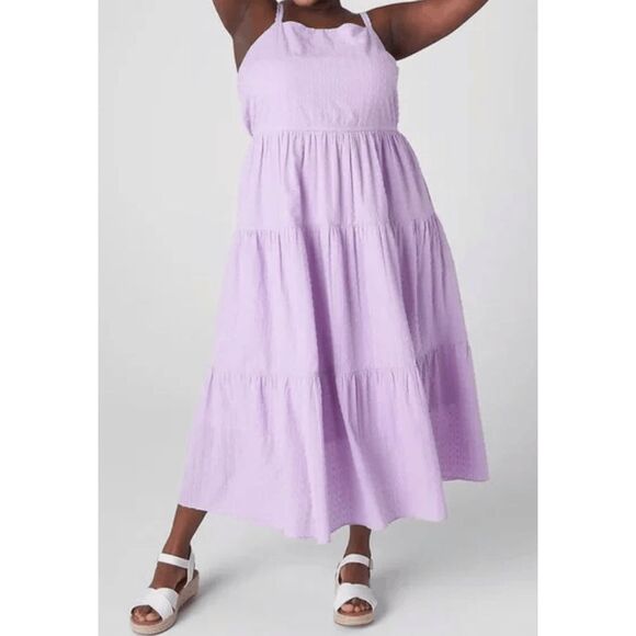 Lane Bryant NWT Tie-Strap Tiered Maxi Dress - Picture 1 of 4